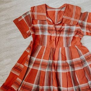 vintage 1950’s red lil girl’s dress